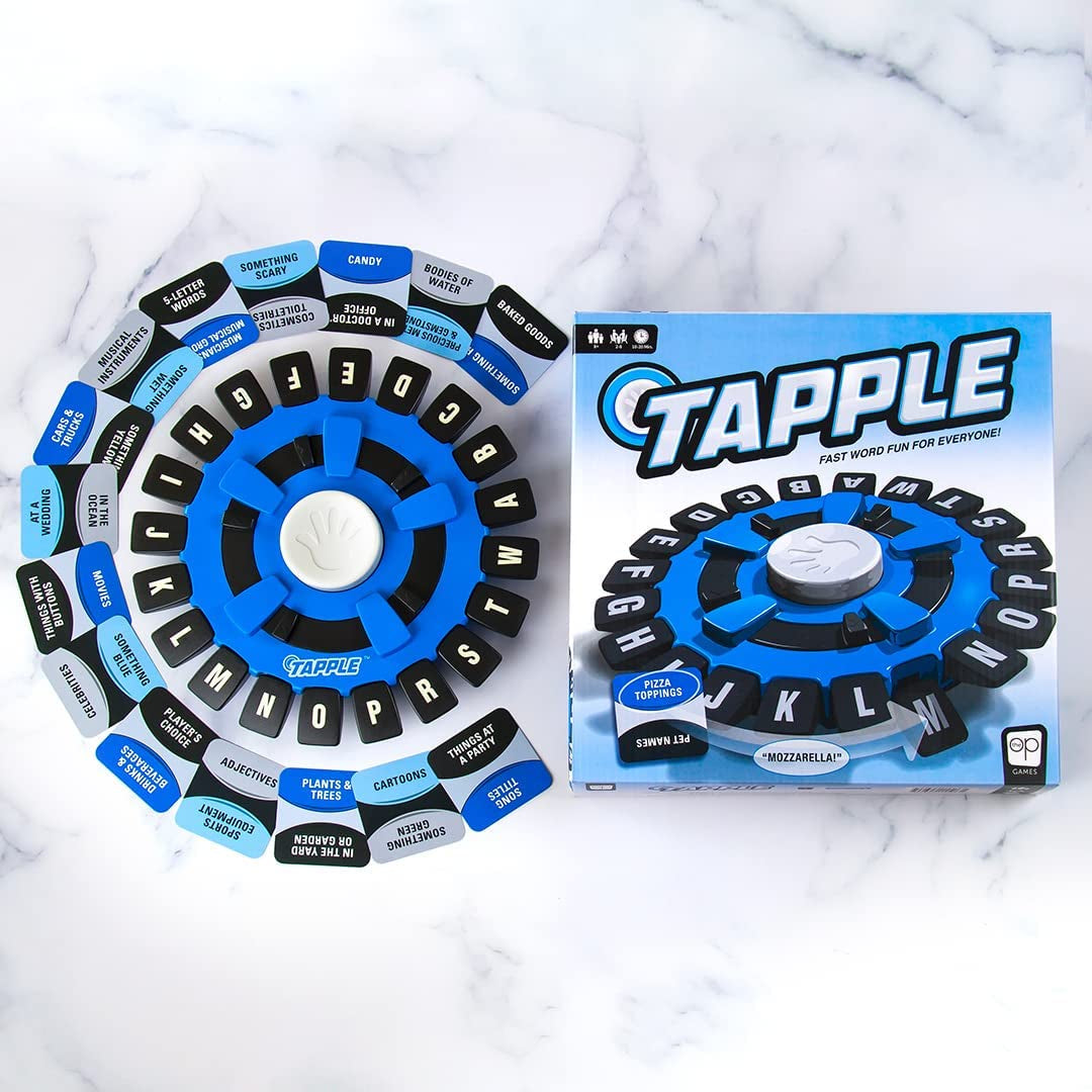 TAPPLE® Word Game | Fast-Paced Family Board Game | Choose a Category & Race against the Timer to Be the Last Player | Learning Game Great for All Ages (1 Pack)